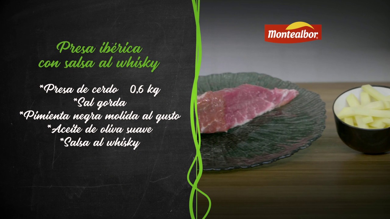 Presa iberica con salsa al whisky