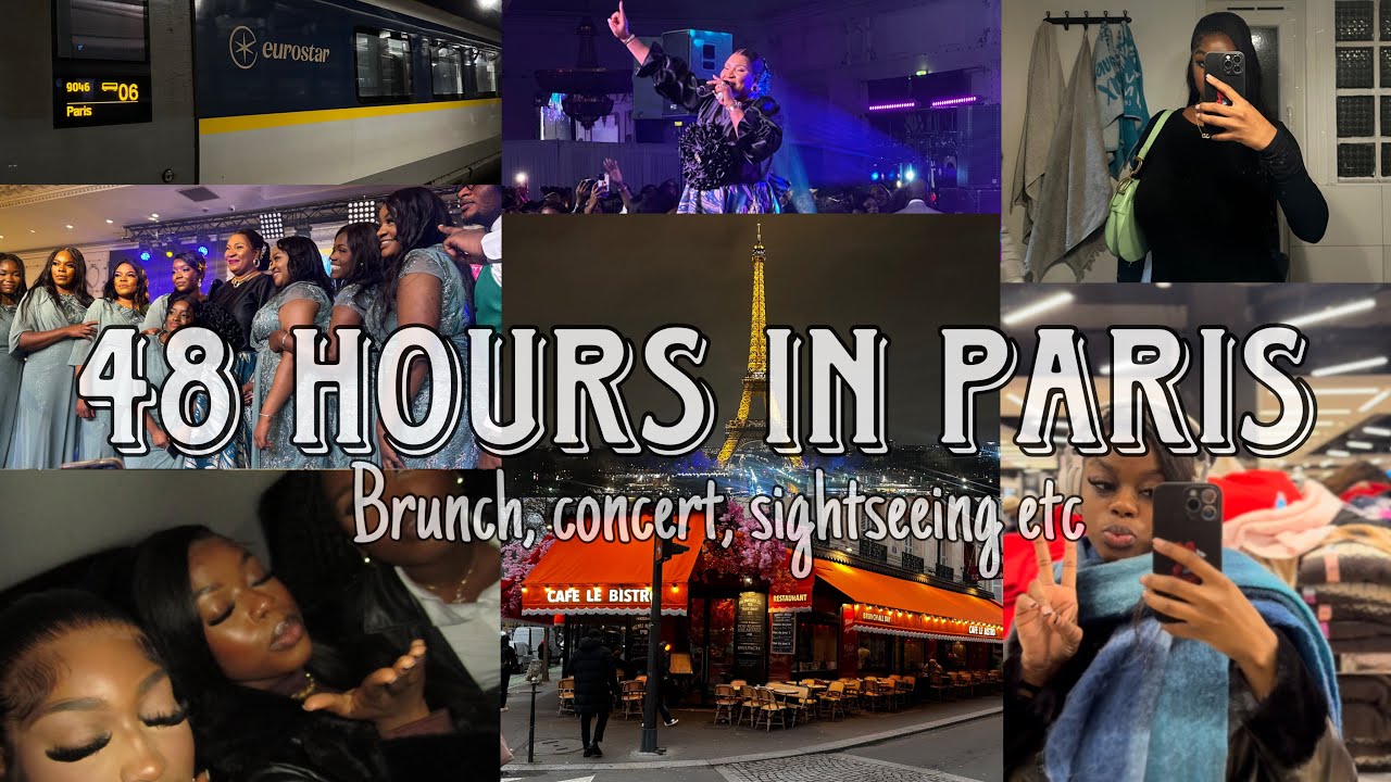 SPEND 48 HOURS WITH US IN PARIS || Sightseeing, Food, Concert, Air B&B || AllThingsKeren
