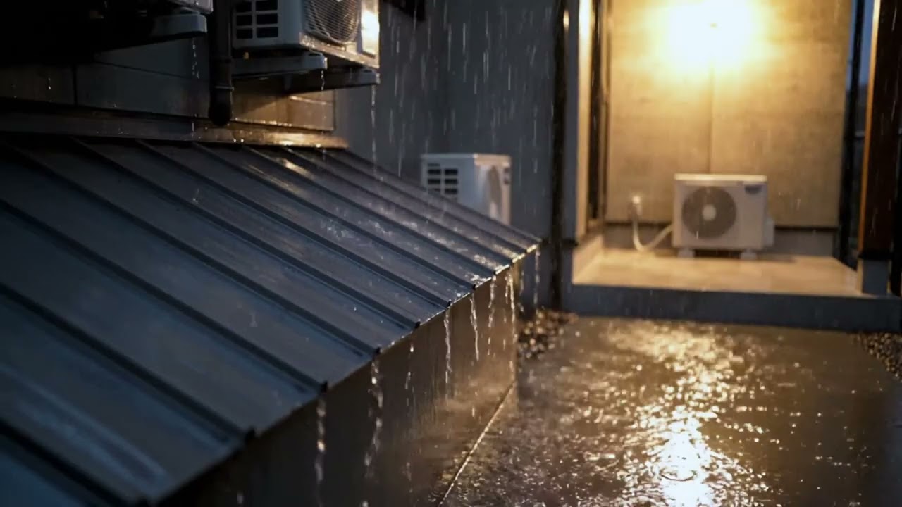 Get Over Insomnia with Heavy Rain & Robust Thunder Sounds Pierces a Tin Roof