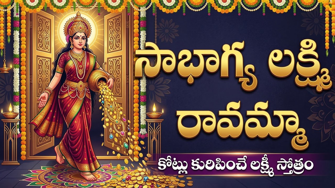 ఈ పాట ధ్వనిస్తే లక్ష్మి దేవి మీ ఇంట్లోకి వస్తుంది | Soubhagya Lakshmi Ravamma | Lakshmi Devi Songs