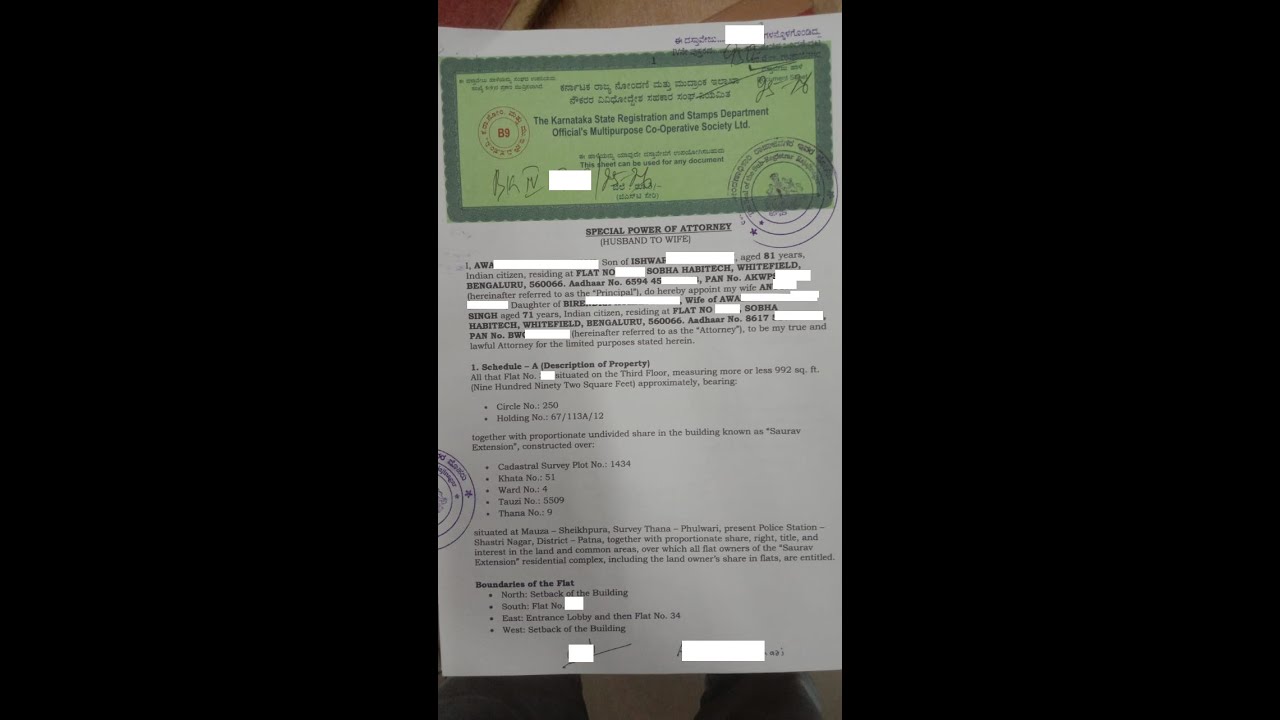 Special Power of Attorney Registration in Karnataka | Step-by-Step Procedure, Documents & Fees