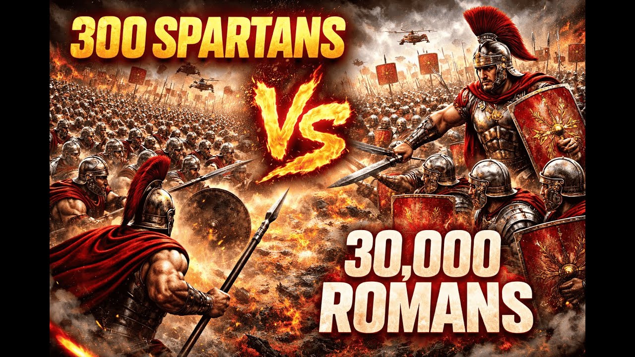 What If 300 Spartans Fought 30,000 Romans? | Ultimate Epic Battle