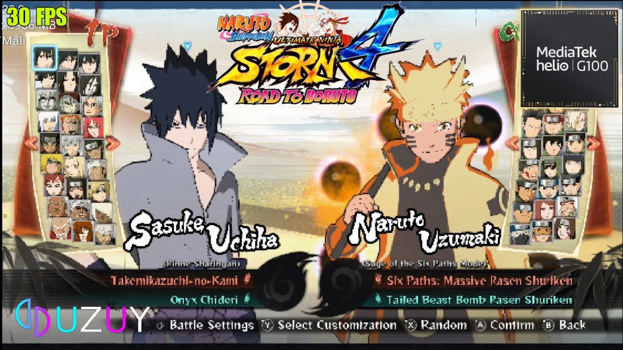 Naruto Ultimate Ninja Storm 4 RTB | MediaTek Helio G100 | Uzuy MMJR Emulator
