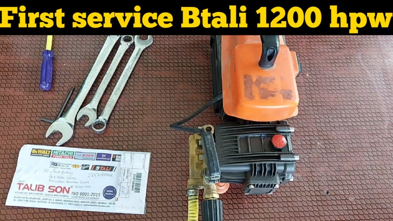 Btali 1200 HPW pressure washer first service | Car washer machine