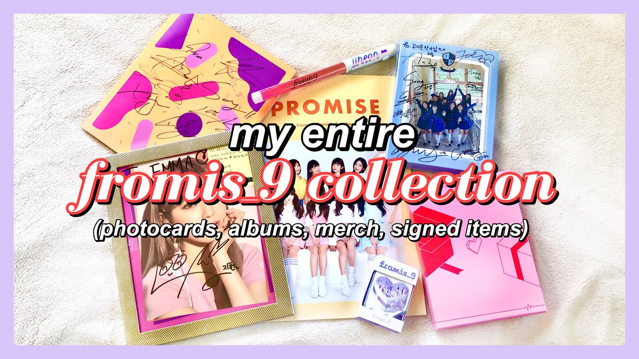 my entire fromis_9 collection 💖 albums, photocards, and merch!