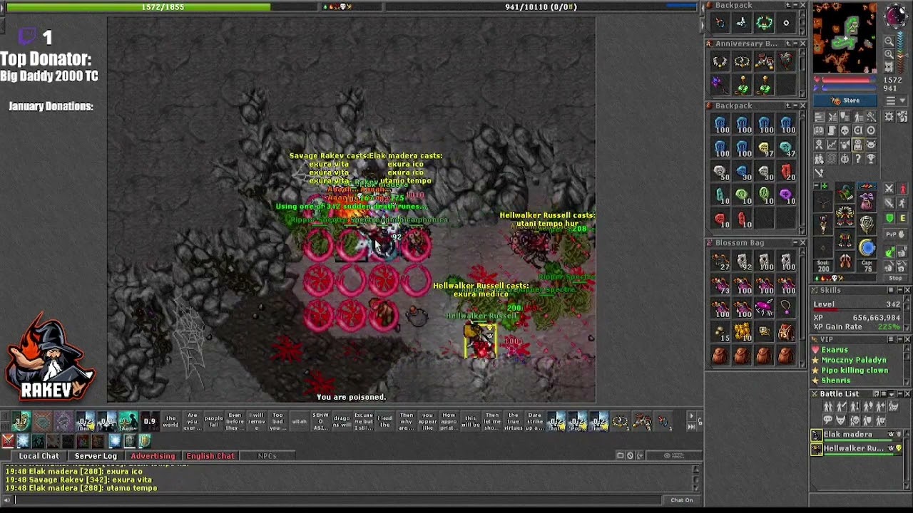 Tibia - January 2022 - 30K TC LOST XD + some kills