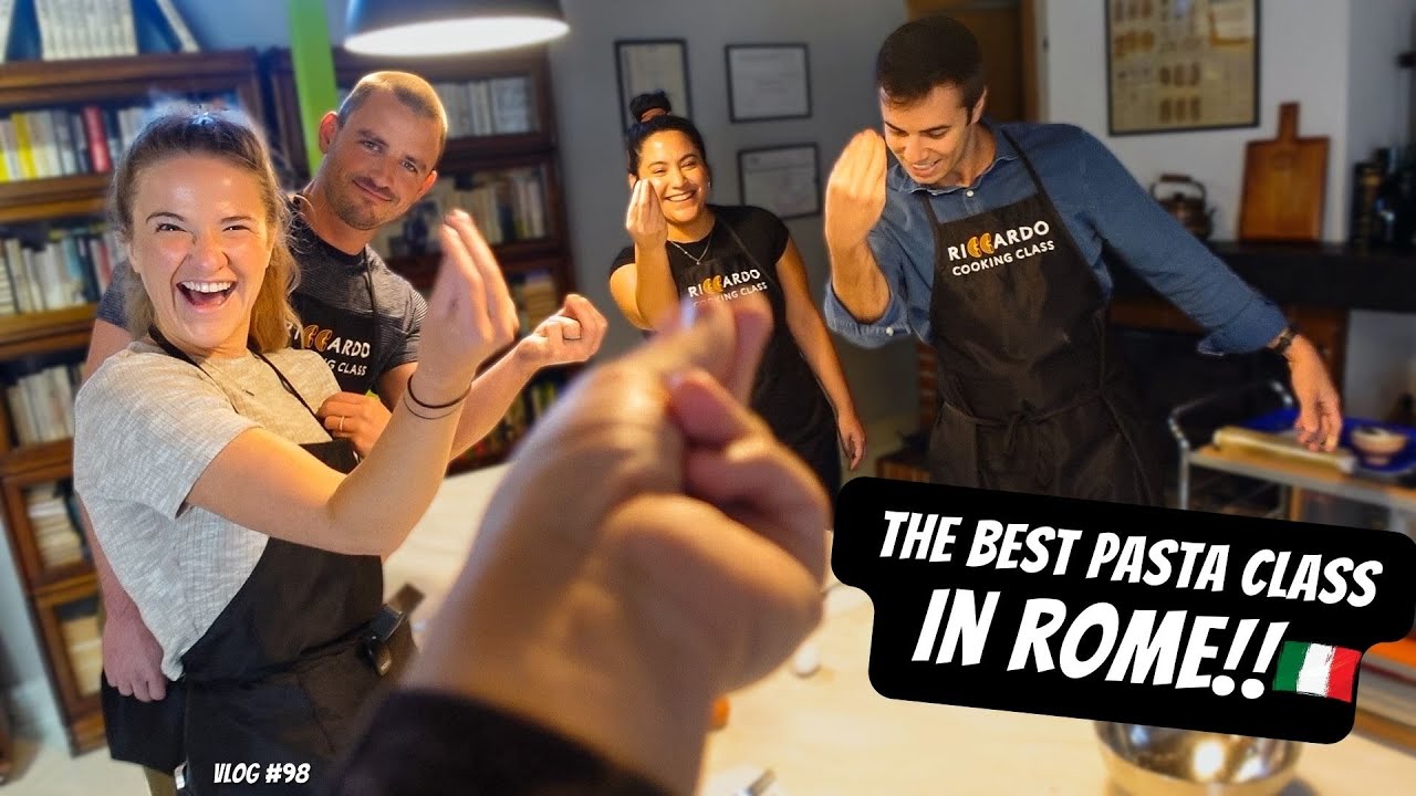 Cooking Pasta In ROME! [The BEST Pasta Cooking Class In Rome]