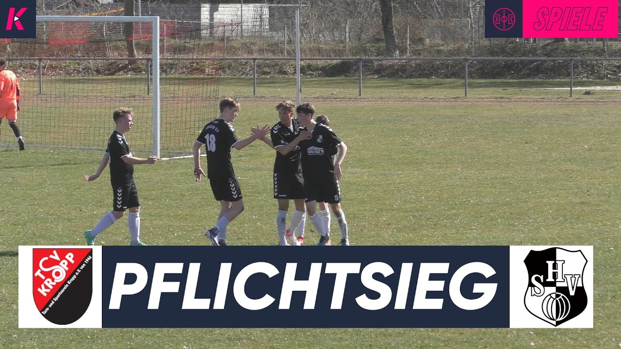 Unglückliches Eigentor verlängert die Ungeschlagen-Serie! | TSV Kropp - Heider SV (U19-Oberliga)