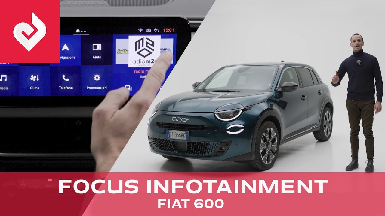 Tutorial Infotainment FIAT 600 2025 - come si usa, funzioni. La guida