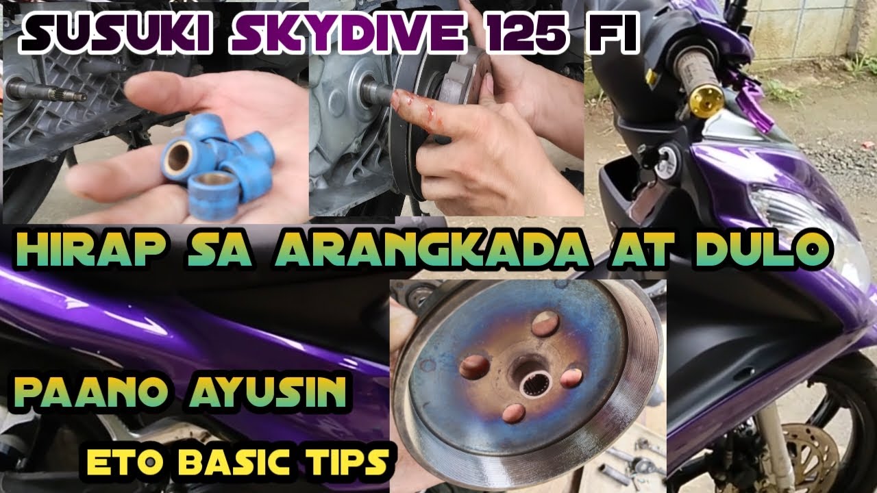 Susuki Skydive 125 Fi bakit hirap sa Arangkada at dulo  tara ayusin natin (basic Tips)..