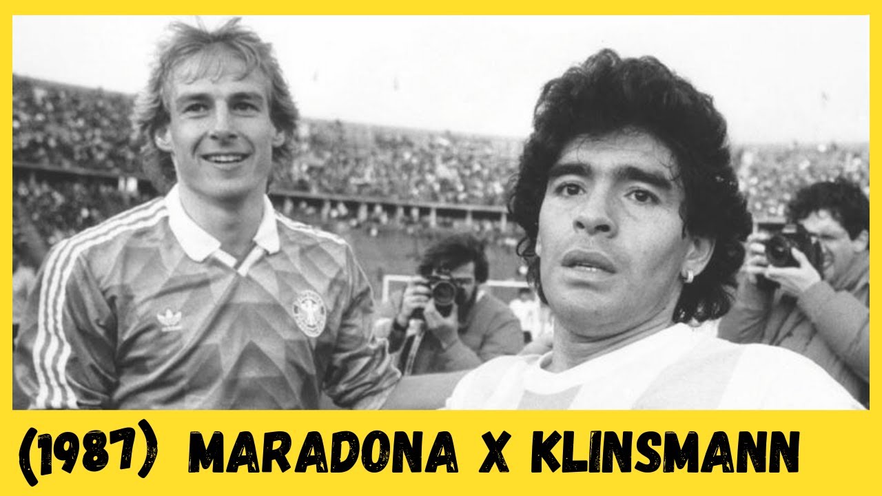 Diego Maradona VS Jurgen Klinsmann 1987 | Argentina 1-0 West Germany