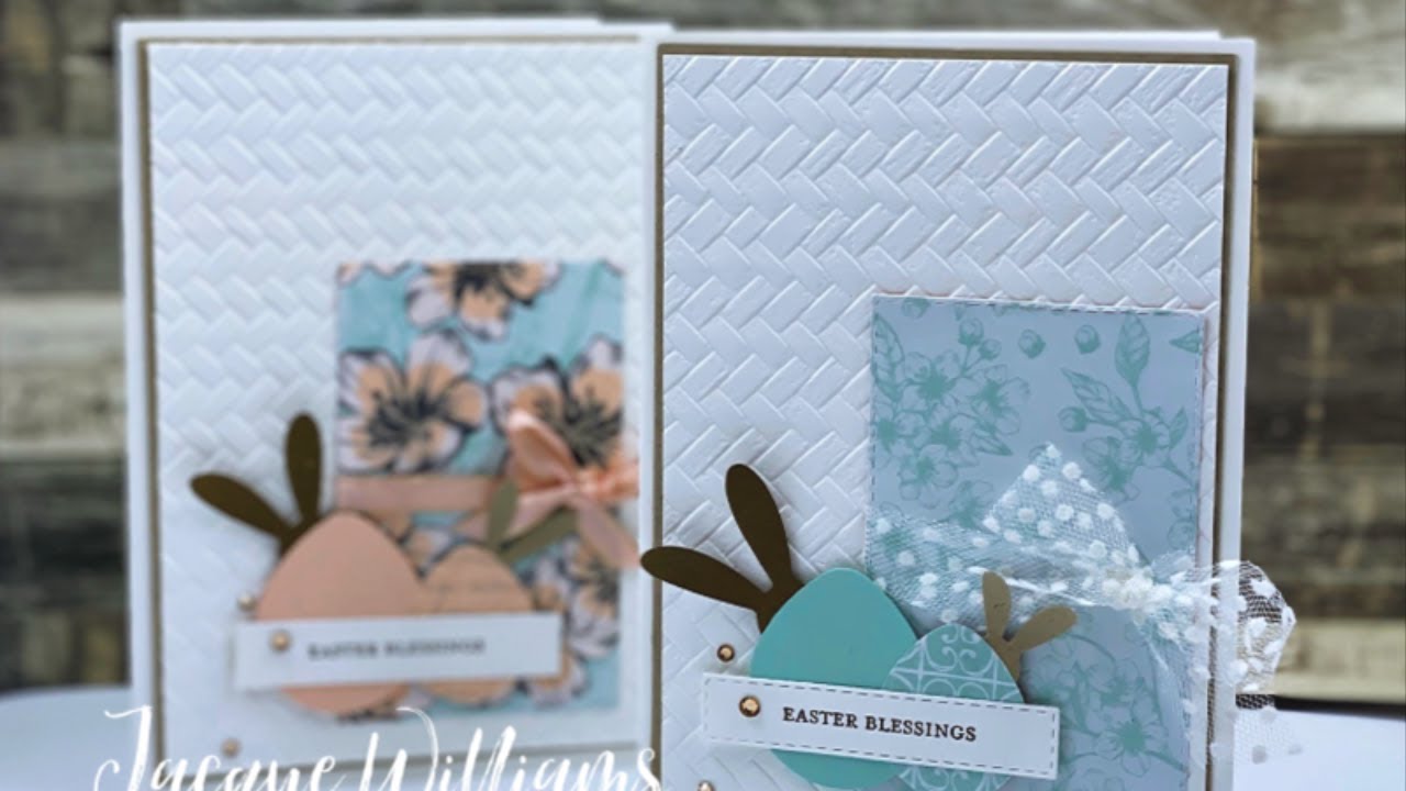 How to Make a Bunny with EASY Punch Art!  For Easter or Baby - Inspired by Ratzis Bastelkuche