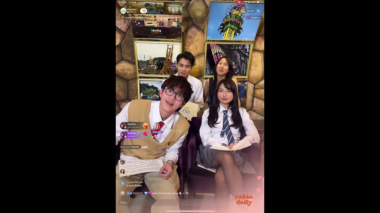 Rabin Angeles, Angela Muji, and Dylan Menor Tiktok Live | August 1, 2025