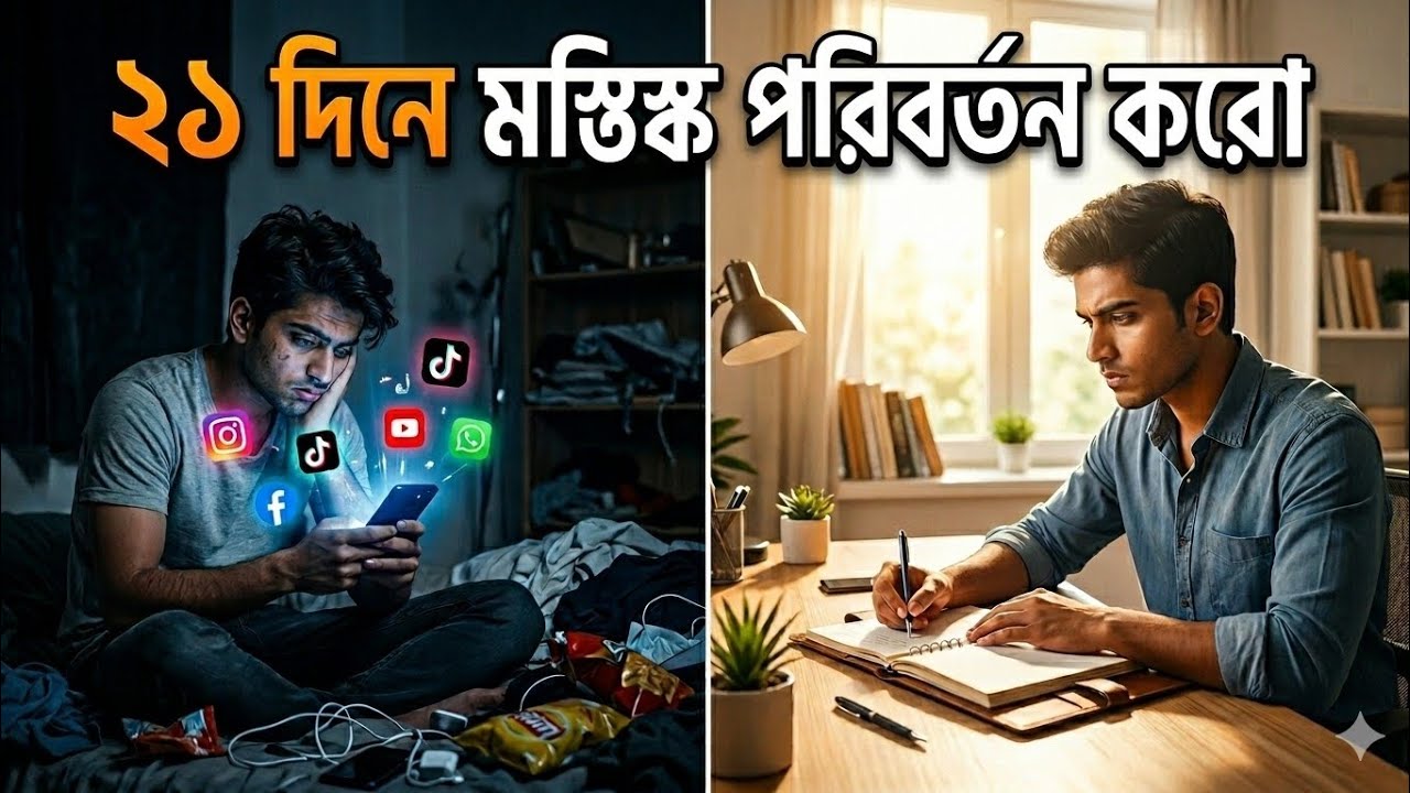 ২১ দিনে মস্তিষ্ক পরিবর্তন করুন | Life Changing Habits | 21 Days Brain Change Challenge