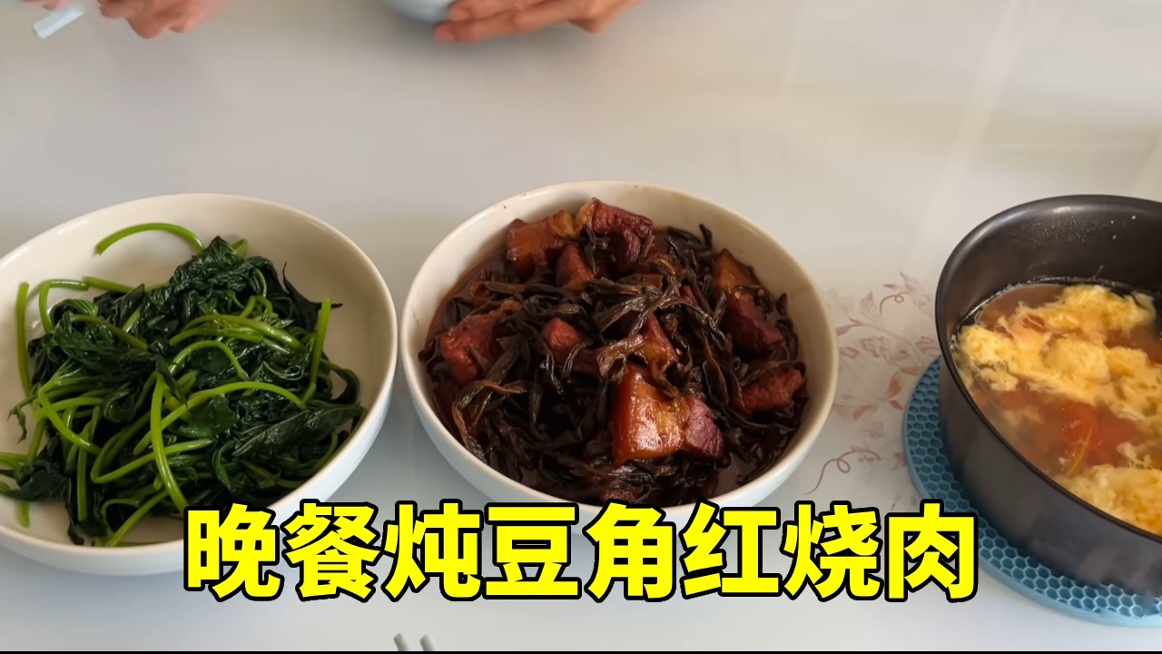 晚餐炖红烧肉，三只狗狗吃大鸡腿，准备来一场说走就走的旅行【红茶朱古力生活日记】