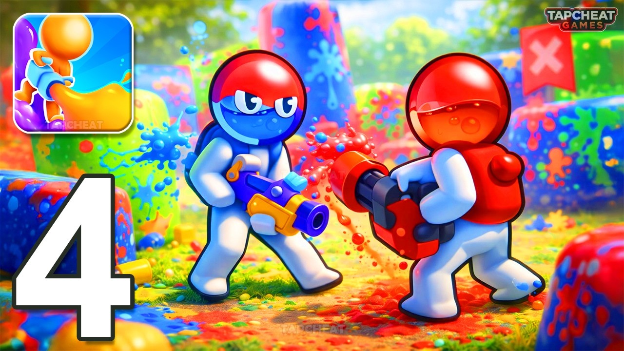 Dye Hard: Color War - Gameplay Walkthrough Part 4 - Paint Everything And Win (Android, iOS)