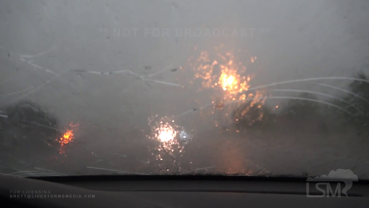 05-07-2020 Quanah - Vernon, TX - Gustnado, Hail Falling, Supercell Structure Time Lapse