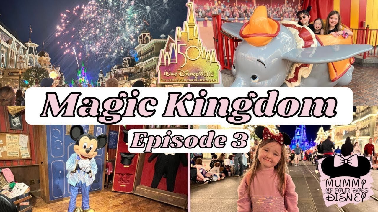 Walt Disney World Vlog 🏰 Magic Kingdom Rides Dining Shopping Fireworks 🎆 Episode 3 | Mummy Of Four