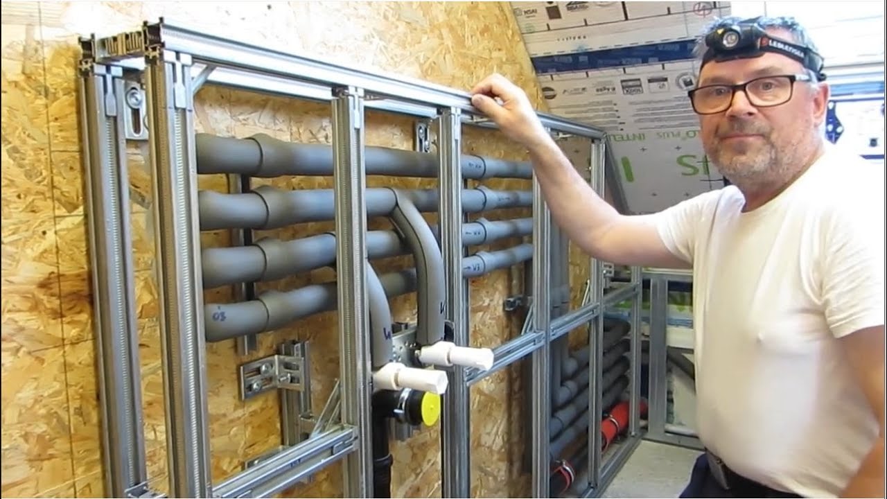 Sanitärinstallation mit Geberit GIS Teil 2 Waschtisch Vorbau