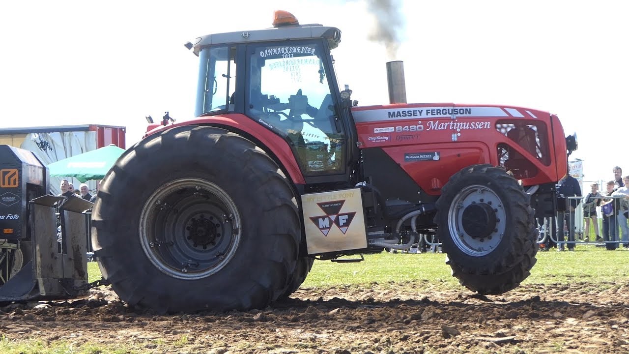 Massey Ferguson 8480 Dyna VT Going Full Strenght on The Sled | Tractor Pulling DK