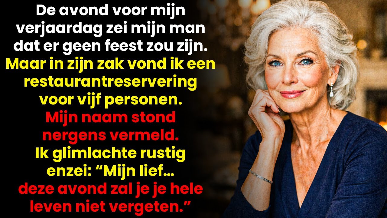 “Geen feest,” zei hij. In zijn zak zat de reden voor mijn wraak…