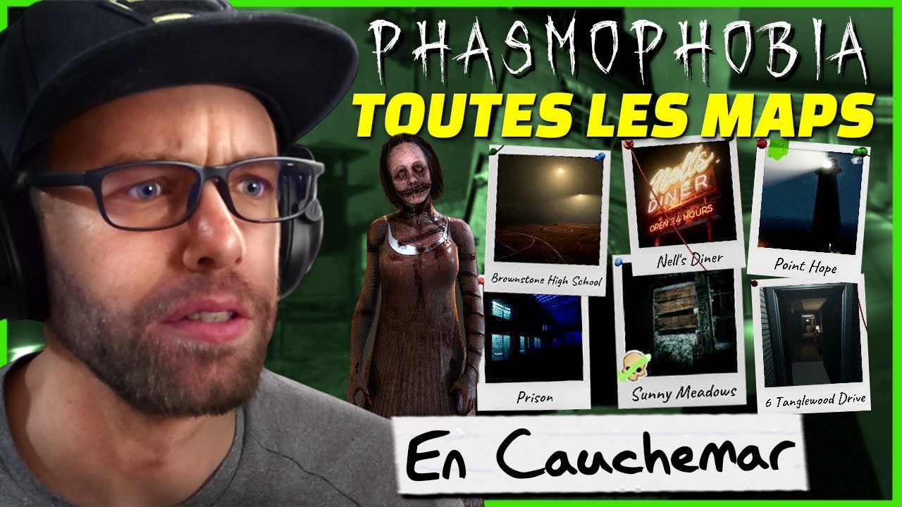 Toutes les Maps en Cauchemar avec les Objectifs Secondaires | Phasmophobia FR