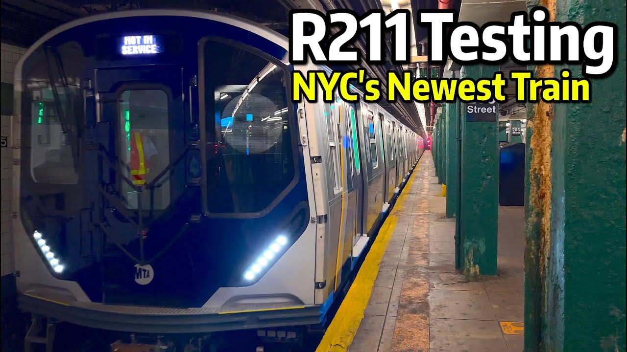 ⁴ᴷ⁶⁰ New R211 Subway Cars Undergoing Clearance Testing on the D Line