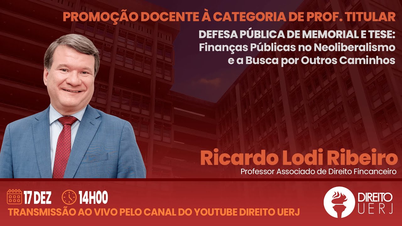 PROMOÇÃO DOCENTE À CATEGORIA DE PROF. TITULAR - RICARDO LODI RIBEIRO