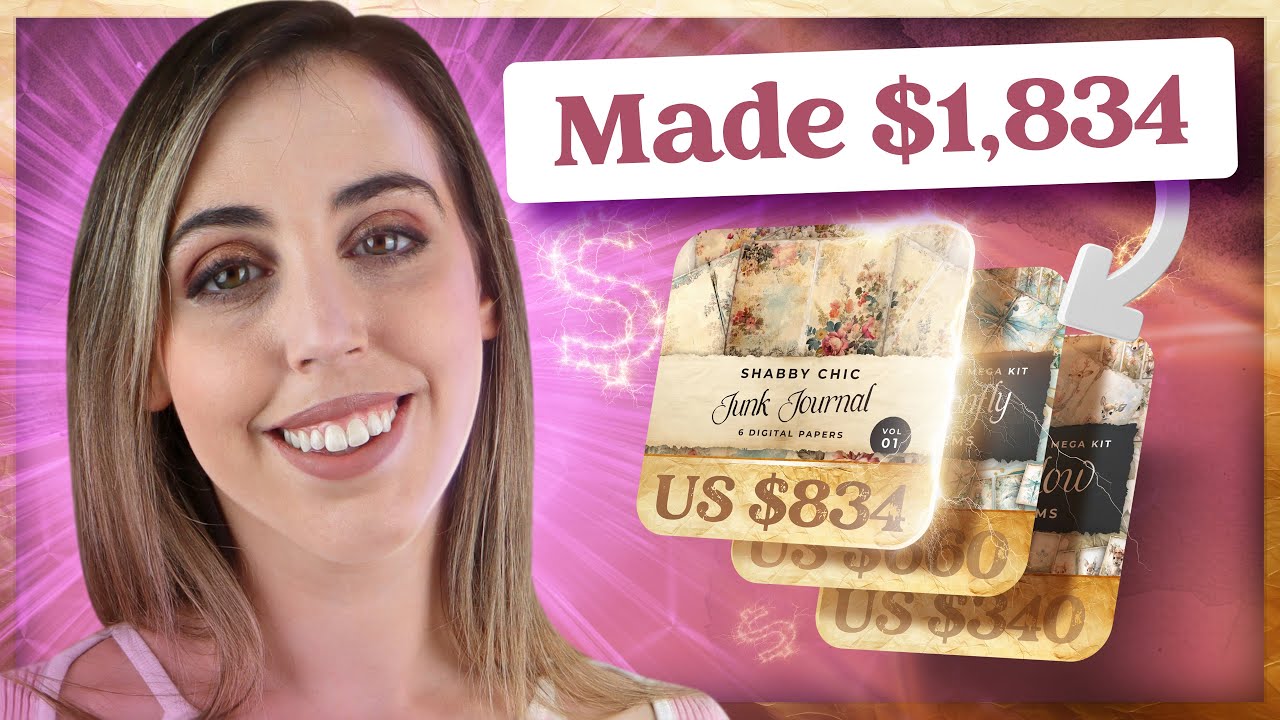 How I Made $1834 with these Simple Digital Products 💰