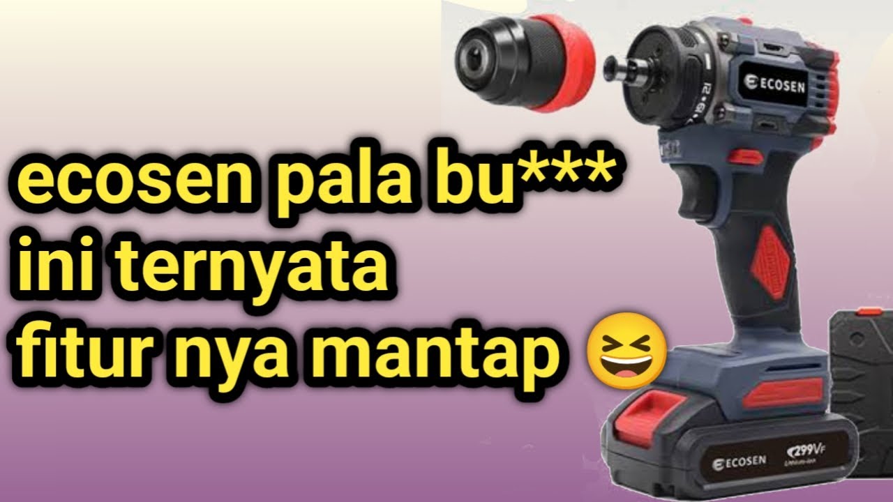 no ribet sat set ngebor dan nyekrup dengan bor ecosen