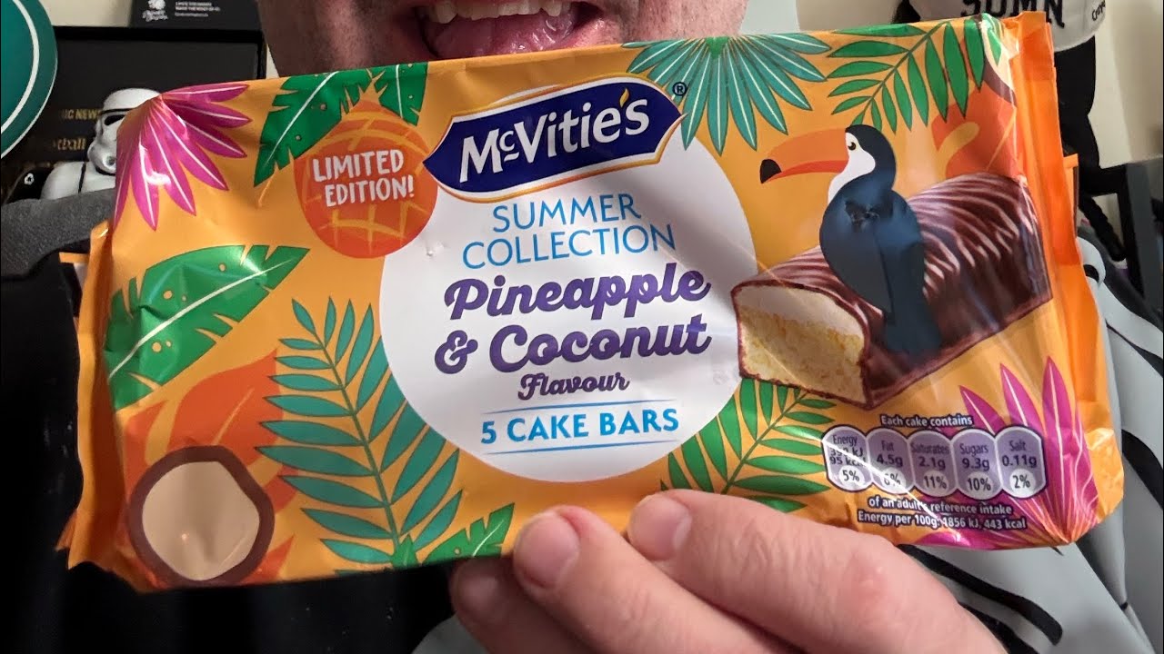 Лимитированная летняя коллекция McVities: пирожные с ананасом и кокосом.