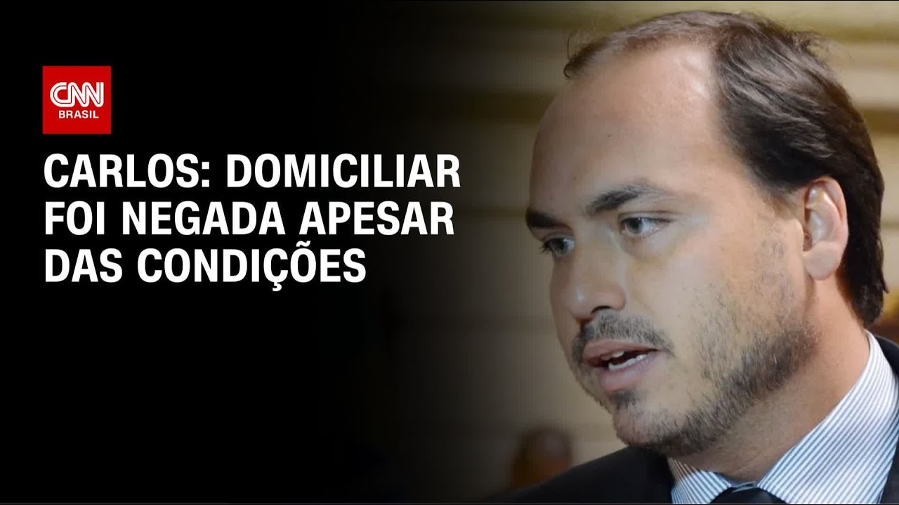 Carlos faz post criticando negativa de Moraes sobre domiciliar de Bolsonaro | LIVE CNN