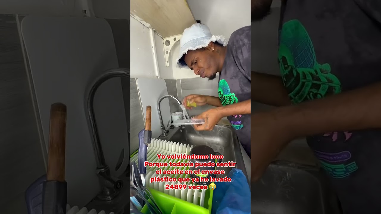 Por qué todavía puedo sentir el aceite en el envase plástico 😱😭😭😭😭