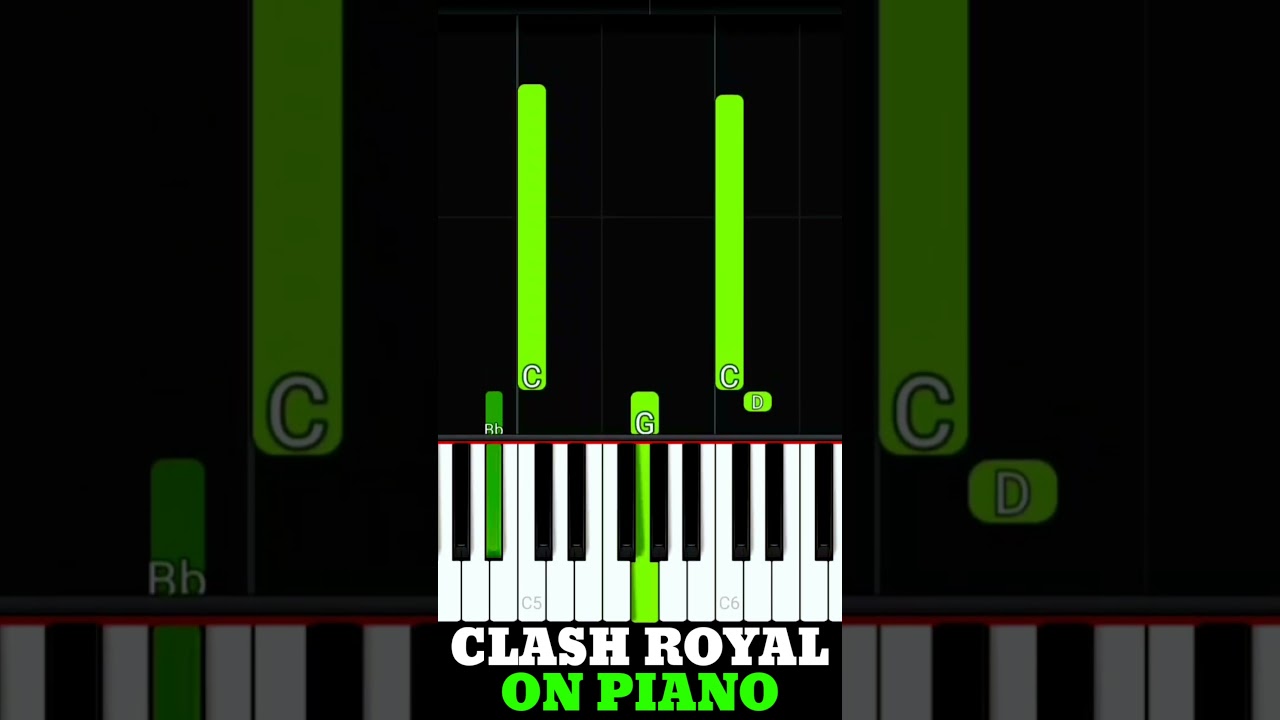 CLASH ROYALE on Piano, but it's TOO EASY #easy #piano #clashroyale #pianotutorial