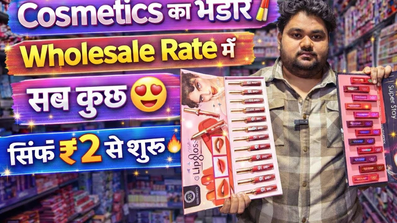 सबसे सस्ता Cosmetics & Makeup all products | Cheapest cosmetics wholesale market in Delhi.