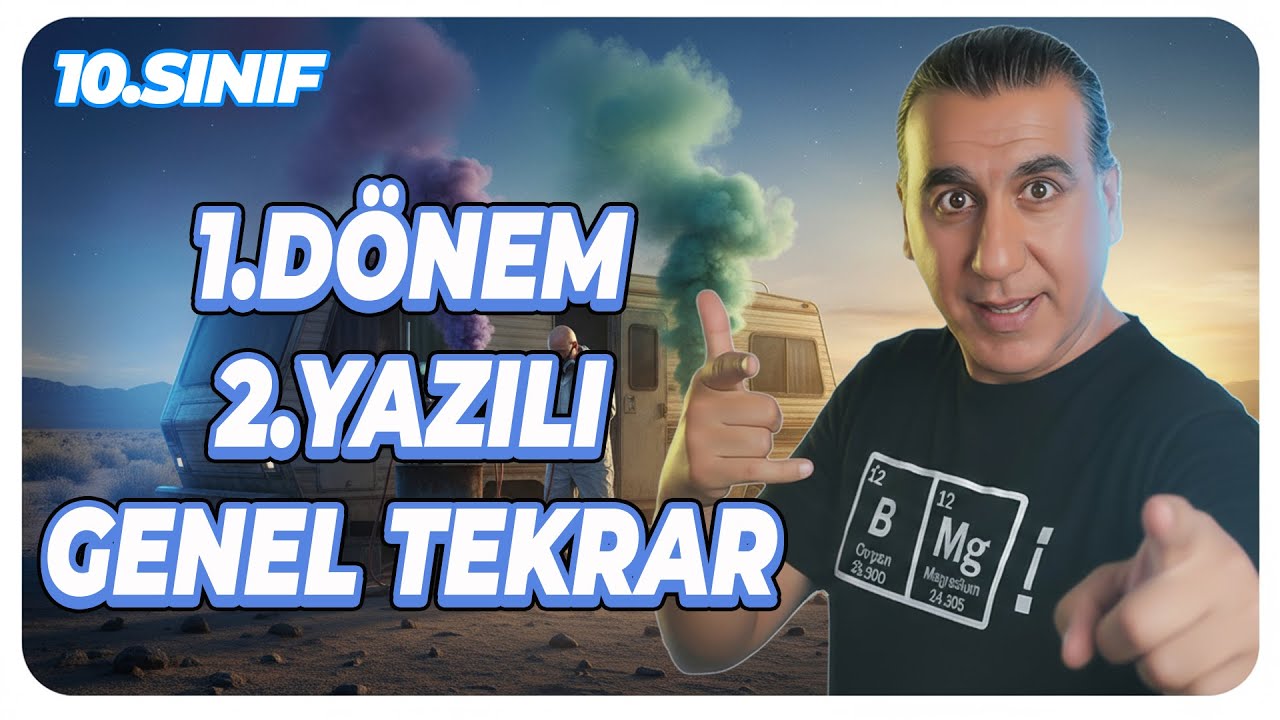 10.Sınıf Kimya 1.D&ouml;nem 2.Yazılı Full Tekrar ( Genel tekrar konu )
