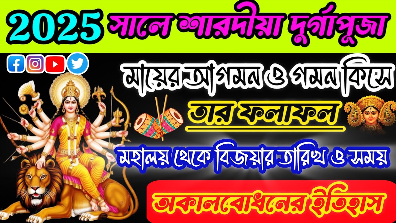 Durga Puja 2025 | Durga Puja 2025 date and time | Durga Puja 2025 mein kab hai | Durga Puja