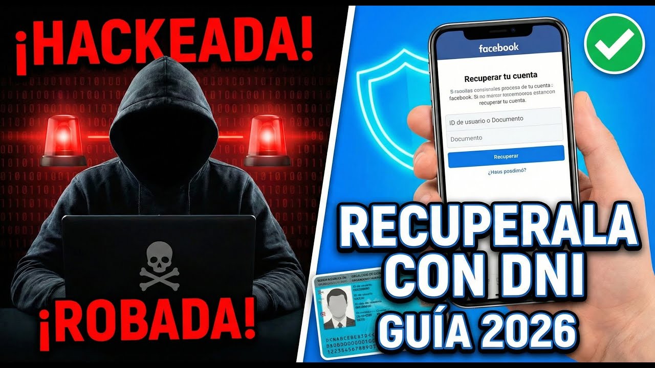 🔓 Cómo RECUPERAR mi CUENTA de FACEBOOK Hackeada 2026 (Sin Correo ni Teléfono)