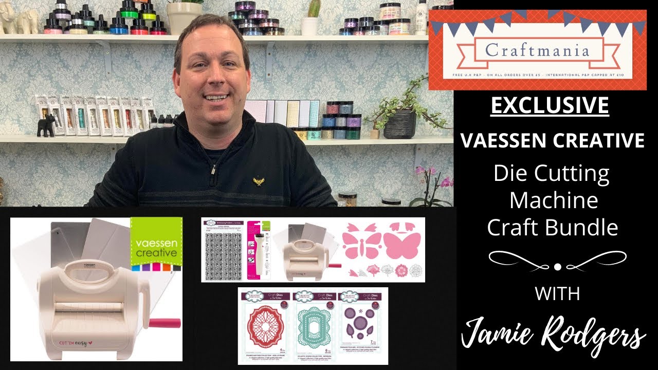Jamie Rodgers ~ Exclusive A5 Vaessen Creative Die Cutting Machine Bundle