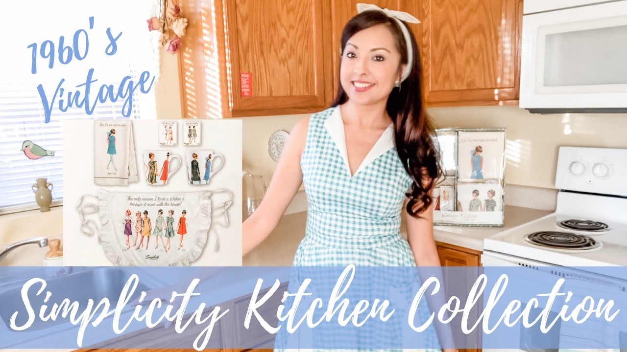 Simplicity Vintage Kitchen Set Unbox | Vintage Sewing and Homemaking | Vintage Dress