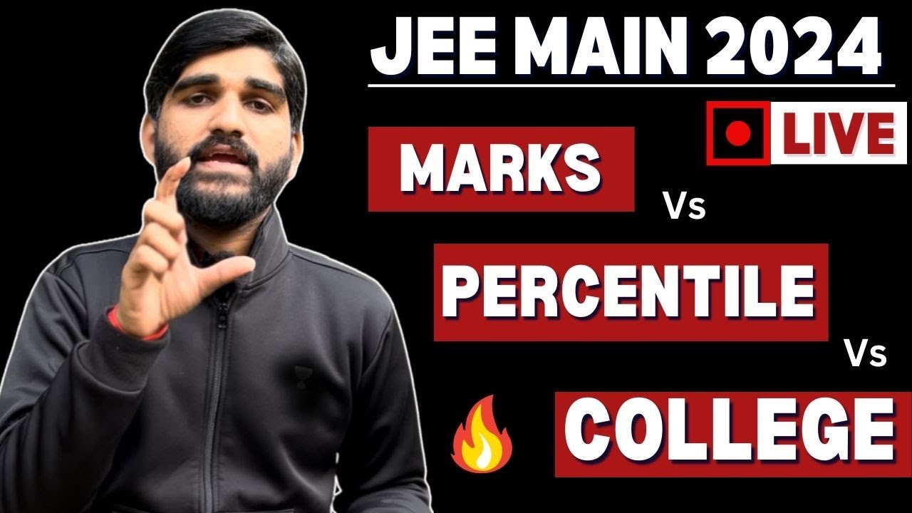 JEE Mains 2024 - Marks Vs Percentile Vs College🔥| JEE Mains Answer Key 2024 |Response Sheet Jee 2024