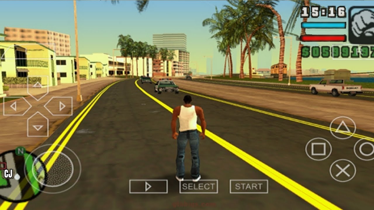 GTA San Andreas PPSSPP Mod V2 Gameplay 