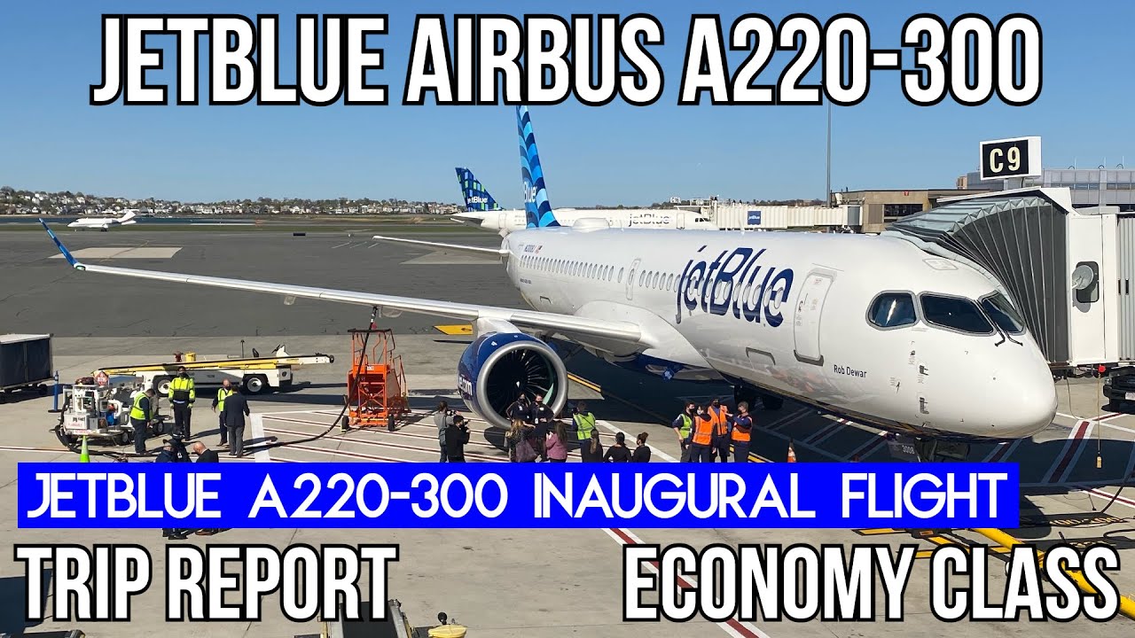 [INAUGURAL FLIGHT] JetBlue Airbus A220-300 (ECONOMY) Boston (BOS) - Tampa (TPA)