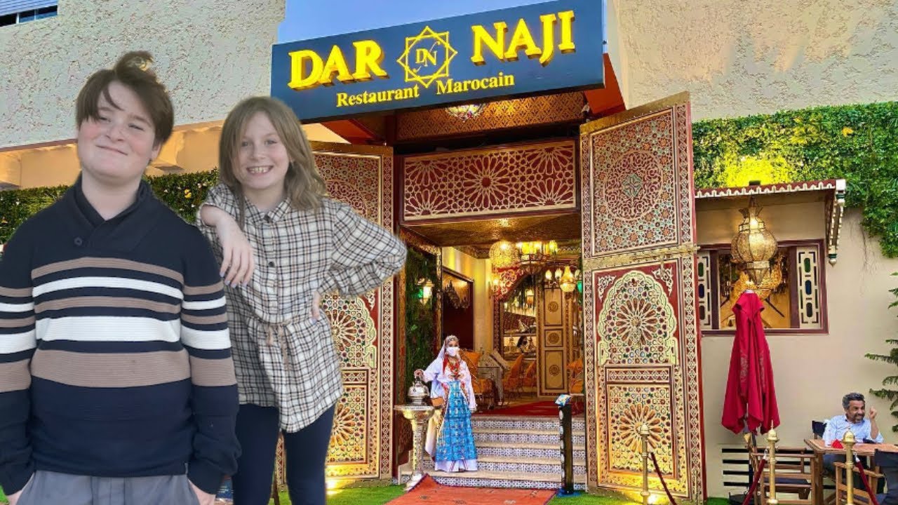 American Mom & Kids Visit Dar Naji Moroccan Resturant Rabat Morocco 🇺🇸🇲🇦