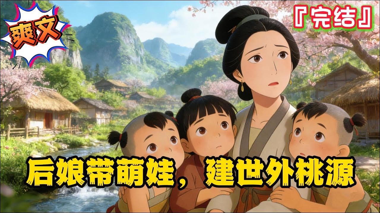 完结《后娘带萌娃，建世外桃源》陆瑶原是野战部队的知名军医，上战场执行任务，一命呜呼。再次醒来就穿成了古代三个娃的后娘，头破血流的躺在后山上… 