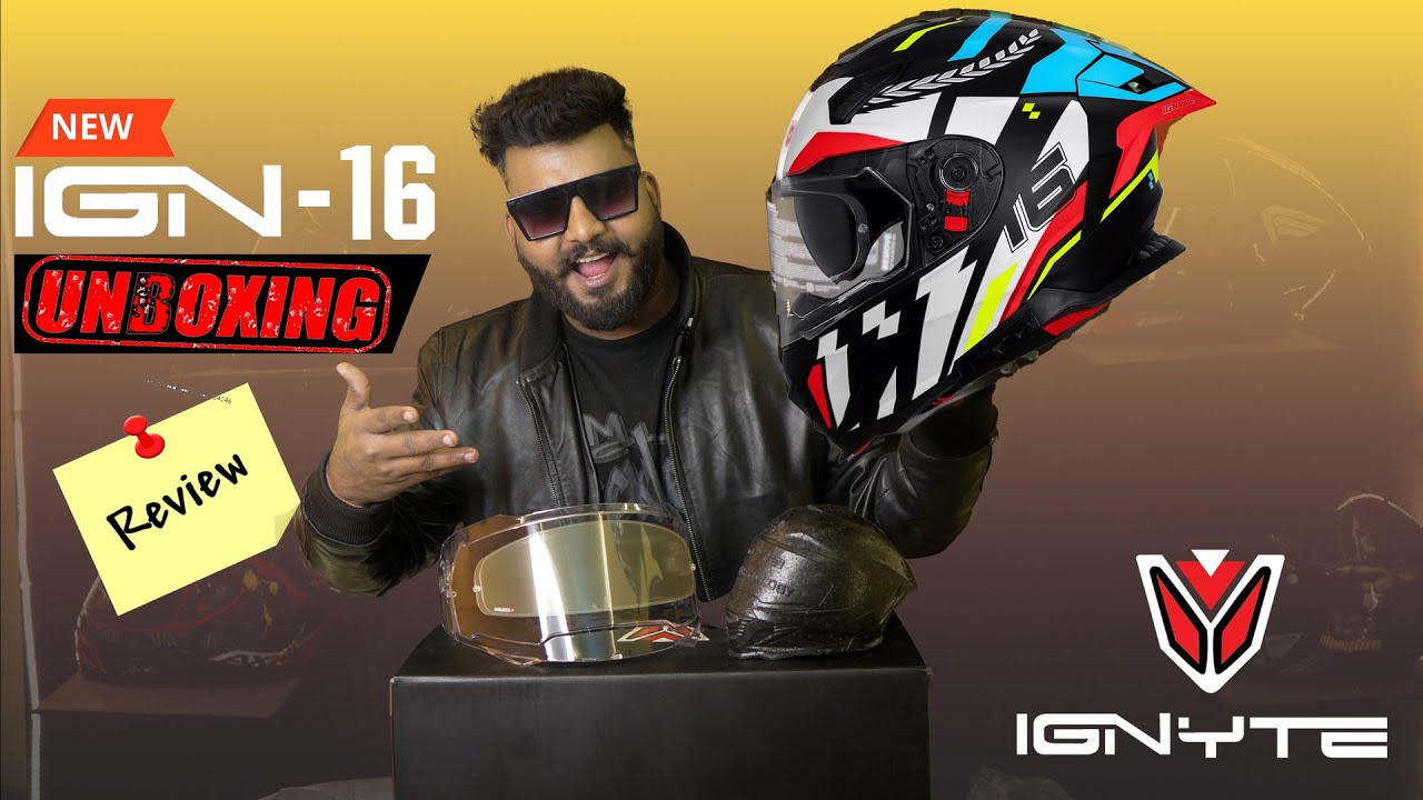 New Ignyte IGN 16 Helmet Unboxing Review | Better Than Steelbird SXE? Best Budget Helmet in 6000