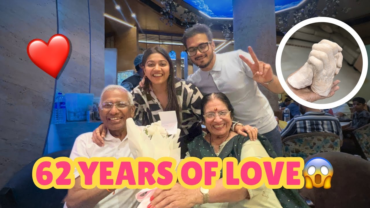 Ghar ke youngest couple ka celebration!!✨❤️ 62 years | Family love | Anniversary 