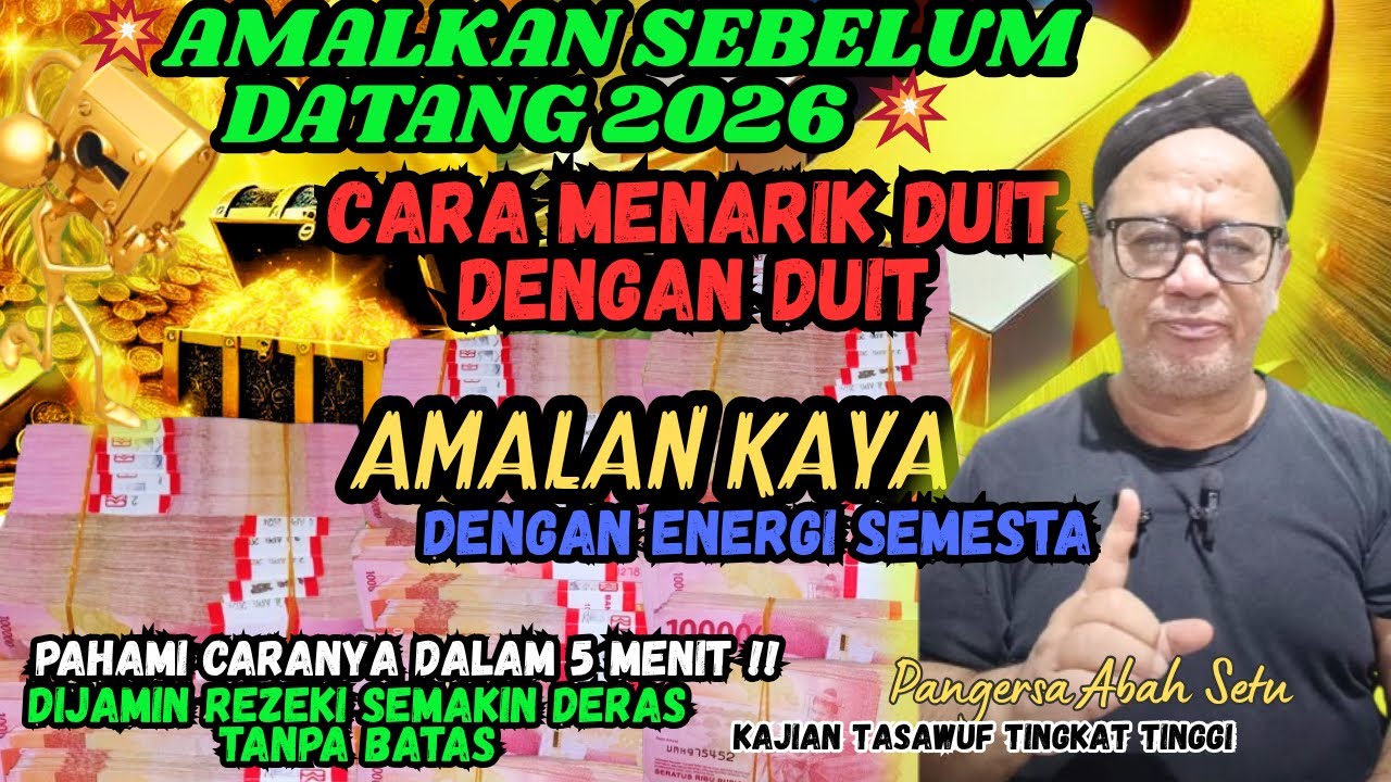 💥PAHAMI LALU AMALKAN ‼️CARA MANFAATKAN ENERGI ALAM UNTUK MENARIK REZEKI #abahsetuterbaru
