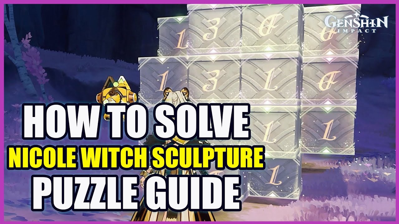 How to Solve Nicole Witch Sculpture | Witch Lodge Quest Guide | Genshin Impact 6.3 Luna 4