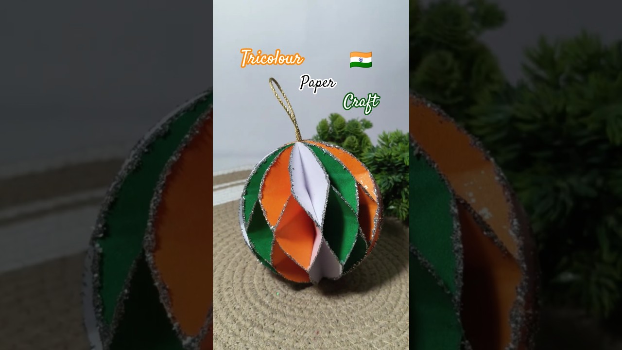 Republic Day Tricolour Wall Hanging 🇮🇳 | Diy Tiranga Paper Ball 
